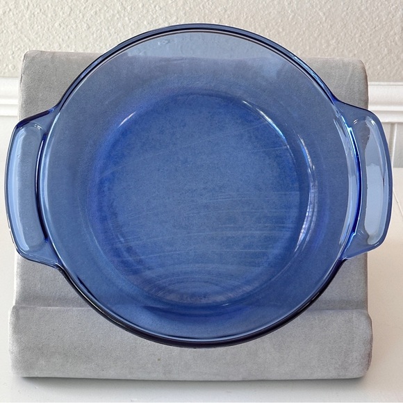 Anchor Hocking Cobalt Blue 1.5 Quart Casserole Dish 1-1/2 Qt Baking Serving Dish - Picture 9 of 16